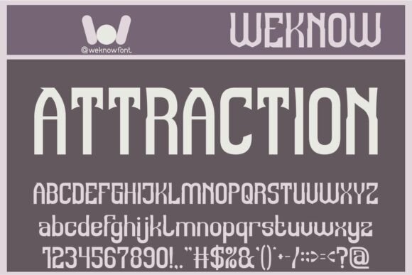 Attraction Font: Gothic Charm for Handmade Labels