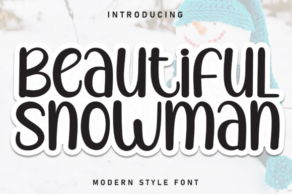 Beatiful Snowman Font: Handwritten Charm for Digital Campaigns