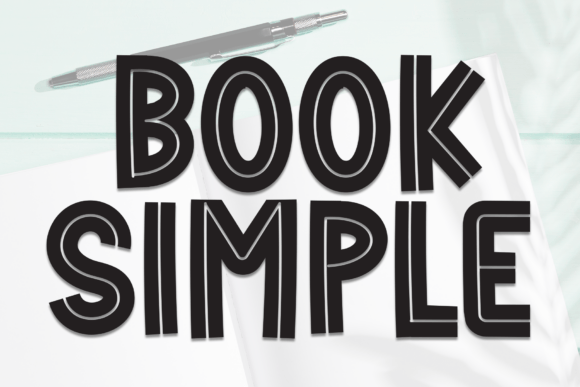 Book Simple Font: Whimsical Display Type for Marketing