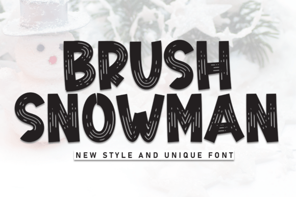 Brush Snowman Font: Festive Display Typography for Web Design