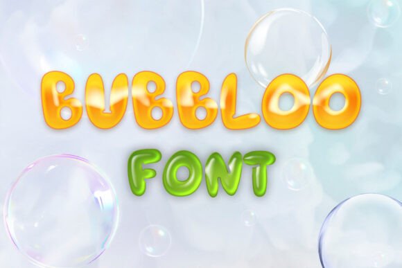 Bubbloo Font: A Playful Display Typeface for Editorial Design