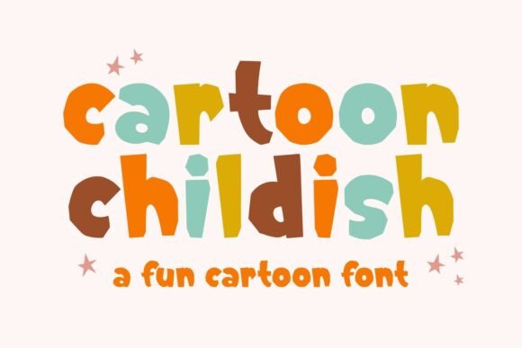 Cartoon Childish Font for Playful Business Branding