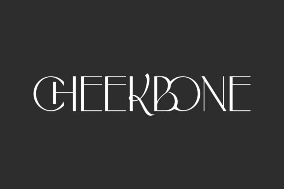 Cheekbone Font: Elegant Display Typography for Web
