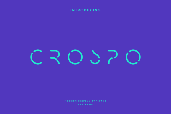 Crospo Font: A Modern Display Typeface for Web Design