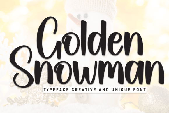Golden Snowman Font: Elevate Your Small Business Brand