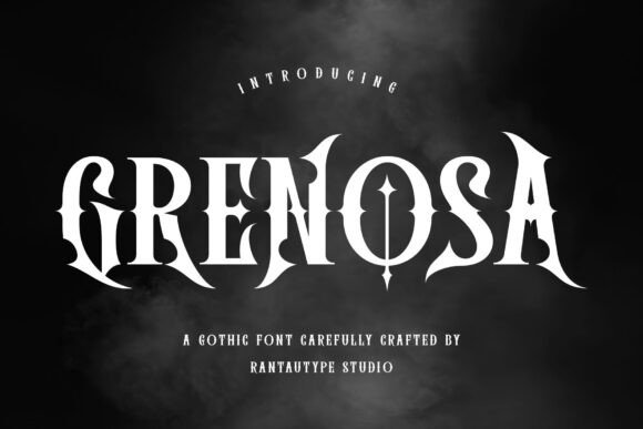 Grenosa Font: A Gothic Typeface for Dark Campaigns