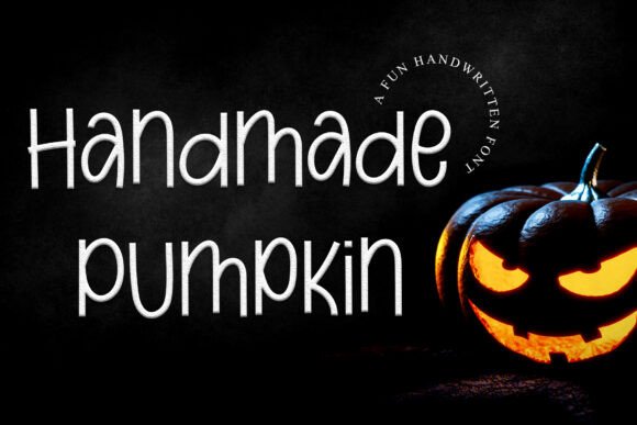 Handmade Pumpkin Font for Engaging Marketing Visuals