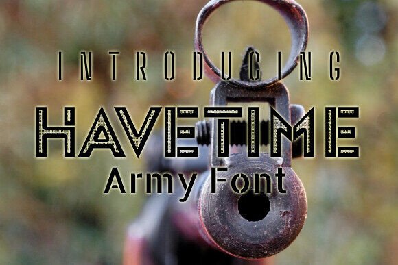 Havetime Font: A Stencil Typeface for Modern Branding
