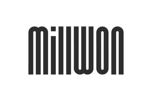 Millwon Font: A Playful Display Typeface for Branding