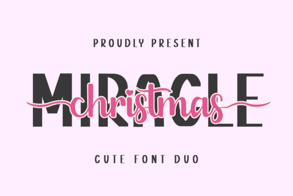 Miracle Christmas Duo Font for Festive Crafts