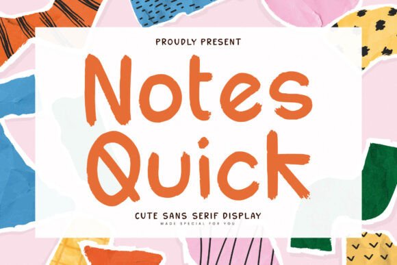 Notes Quick Font: A Soft Sans Serif for Editorial Design