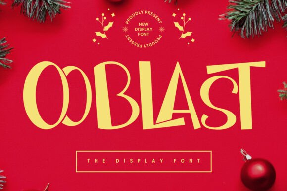 Ooblast: A Joyful Display Font for Makers