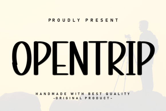 Opentrip Font Review: A Bold Display Typeface for Branding