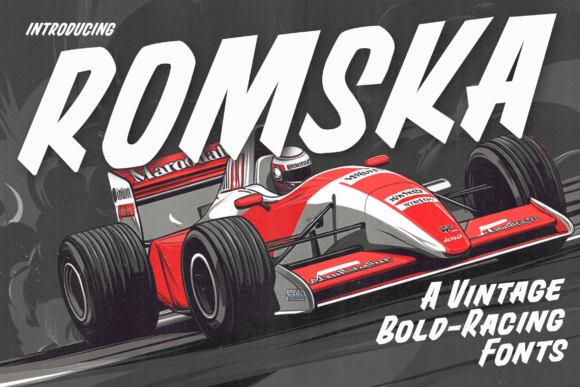 Romska Font: Bold Vintage Speed for Campaigns