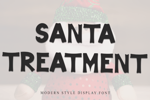 Santa Treatment Font: A Display Typeface for Campaigns