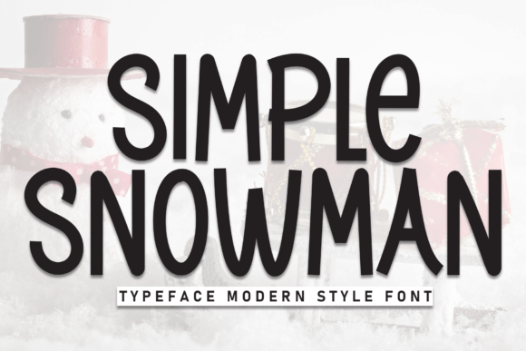Simple Snowman Font: A Handwritten Display Typeface for Branding