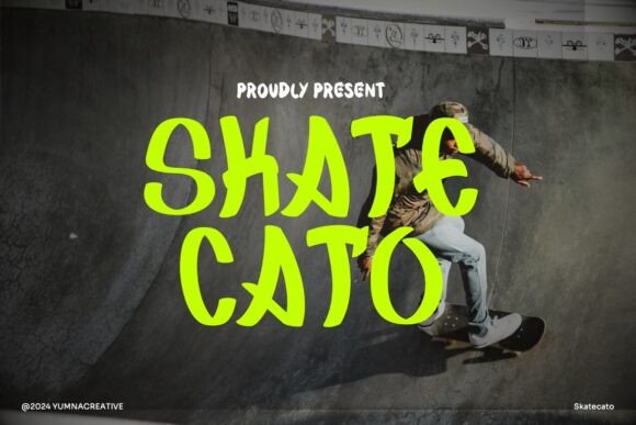 Skatecato Font Review: Street Style for Campaigns