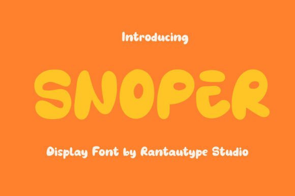 Snoper Font: A Retro Display Typeface for Branding