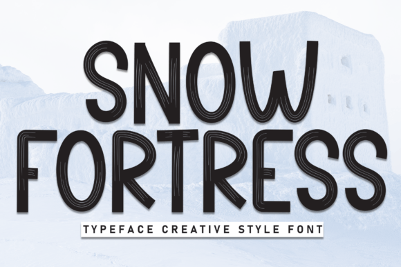 Snow Fortress Font: Bold Display Type for Makers
