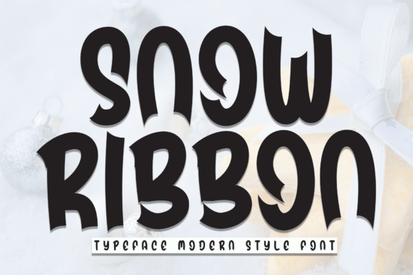 Snow Ribbon Font: A Display Typeface for Soft Editorial Design