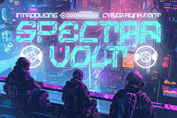 Spectra Volt Font: Cyberpunk Typography for Digital Campaigns