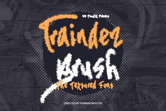 Traindez Brush Font for Editorial Design