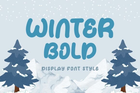 Winter Bold Font: Cozy Display Type for Makers