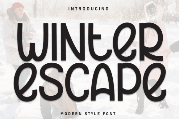 Winter Escape Font: A Display Typeface for Campaigns